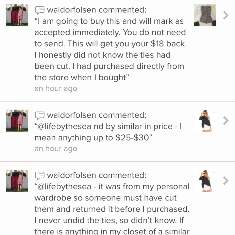 The cost of getting the ties refinished